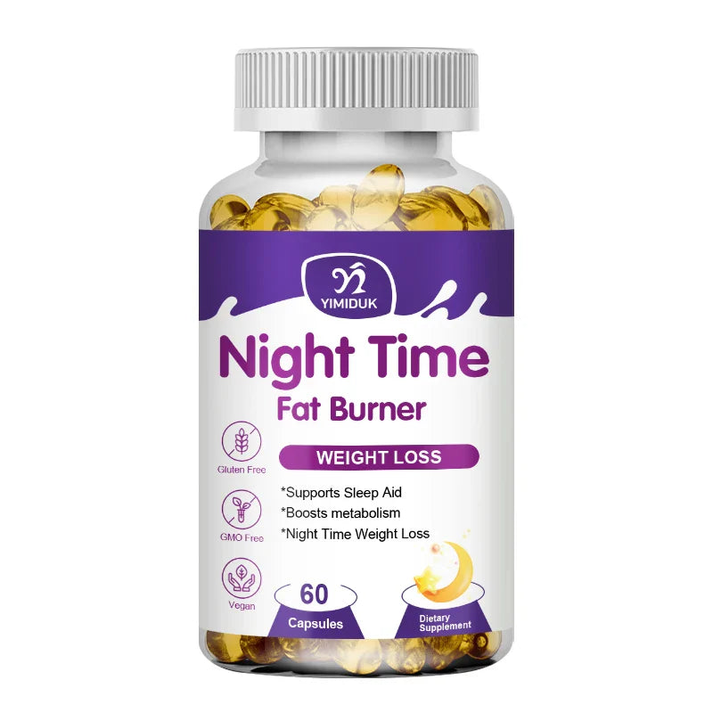 Night Time Slimming Fat Burning Capsule Weight Loss Support Appetite Suppression Powerful Fat Burner Beauty Immune System Health