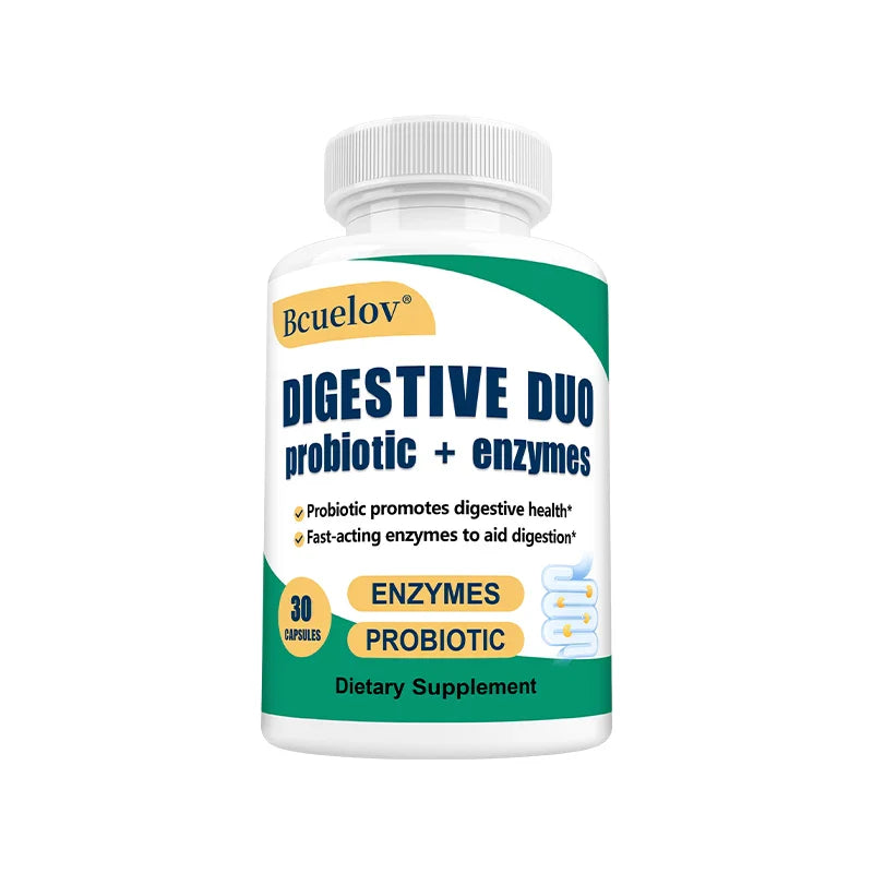 Digestive Enzyme Probiotic Capsules, Supports Gut Health, Immunity and Relieve Bloating, Promote Nutrition Digestion Supplement