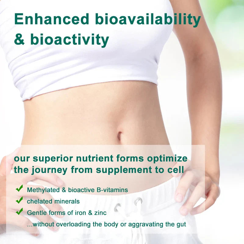 Catfit MultiVitamin & Minerals Capsule Anti-alopecia Skin Repair liver Health & Energy Care Improve anemia Health supplements