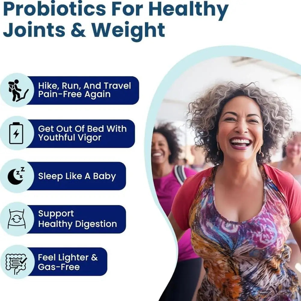 Female Probiotic Capsule 60 Gummies Everyday Probiotic Dietary Supplement Support Healthy Digestion Feel Lighter and Good Sleep