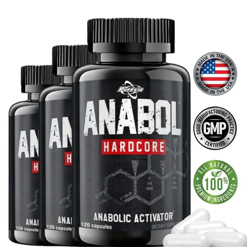 Anabol Hardcore Supplement - Helps Build Lean, Firm, High-quality Muscle,promoting Muscle Growth,recovery & Strength Enhancement