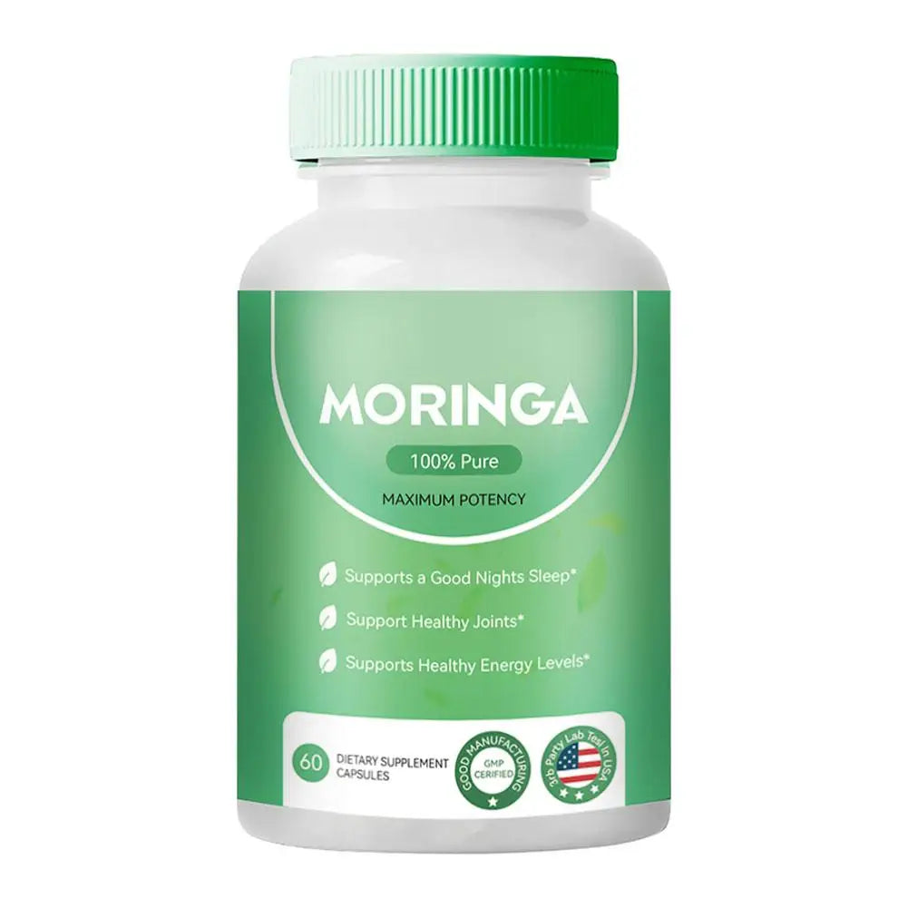 60 Capsules Moringa Leaf Capsules Purify Blood Improve Skin Problems And Enhance Overall Health Dietary Supplement