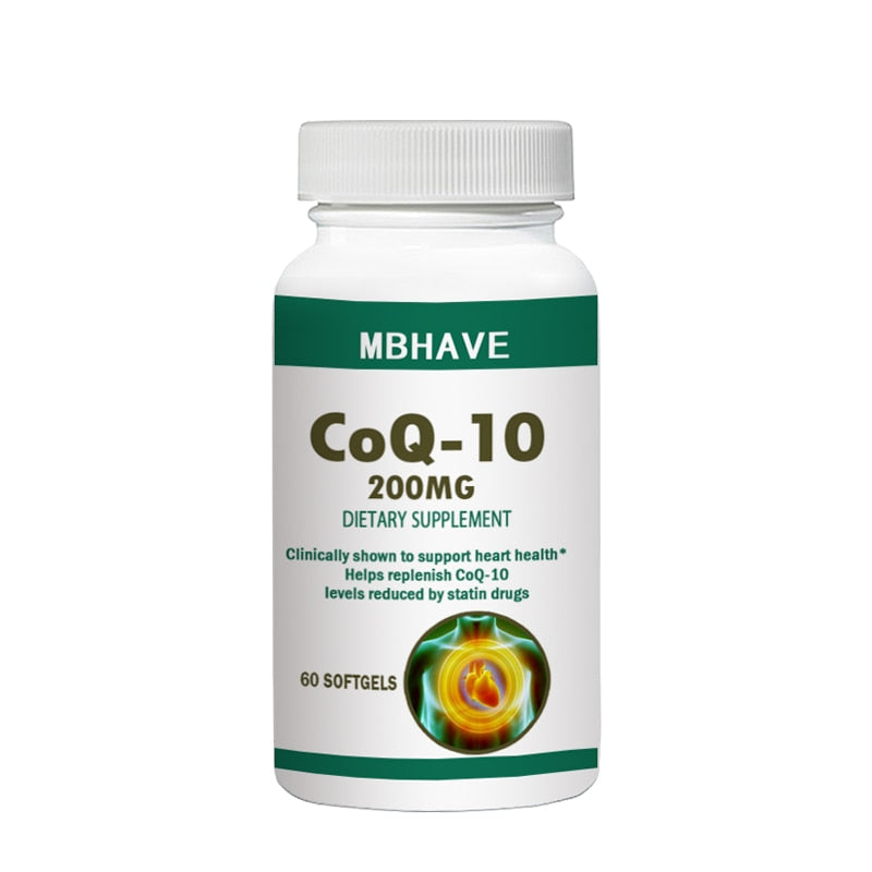 Heart Health Q10 200mg 60pcs Antioxidant Support Cellular Energy Production