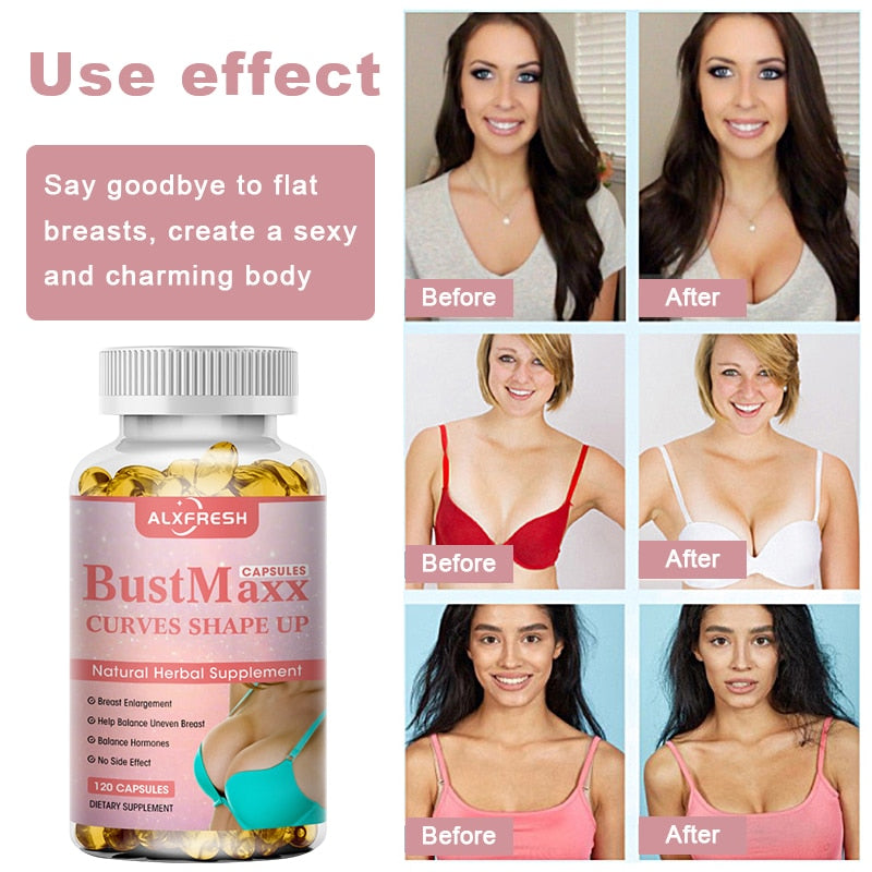Alxfresh Breast Enhancement Capsules To Help Balance Uneven Breasts Growth Vaginal Health Firmer, Firmer Breast Supplement