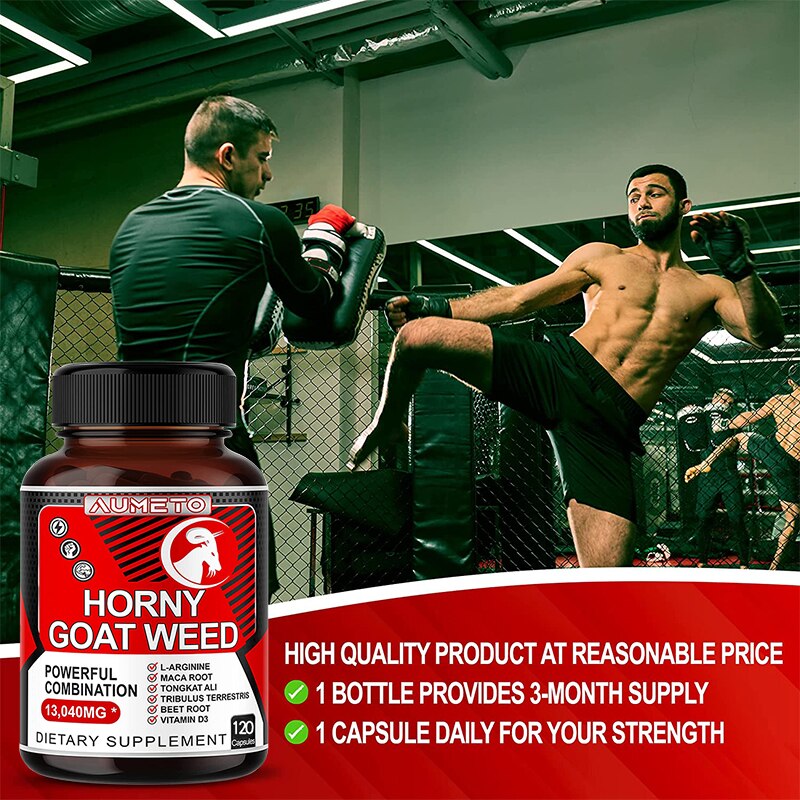 Natural Supplement Quality Goat Weed for Men and Women, Long Lasting, Strength, Concentration