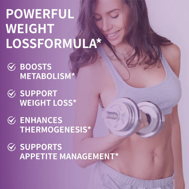 Nighttime Fat Burner Supplement for Improve Sleep Quality and Control Weight Gain Metabolism and Thermogenesis Relieve Pressure