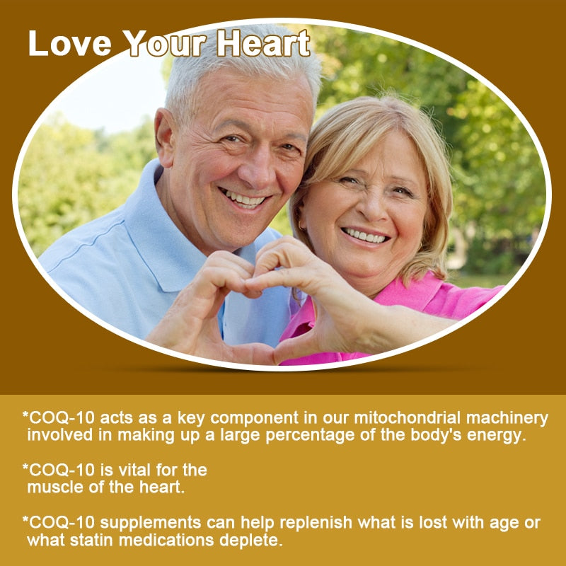 BEWORTHS 120pcs Free Shipping CoQ-10 Capsule 200Mg Vegetarian for Energy Support Heart Healthy Protective Antioxidant Supplement