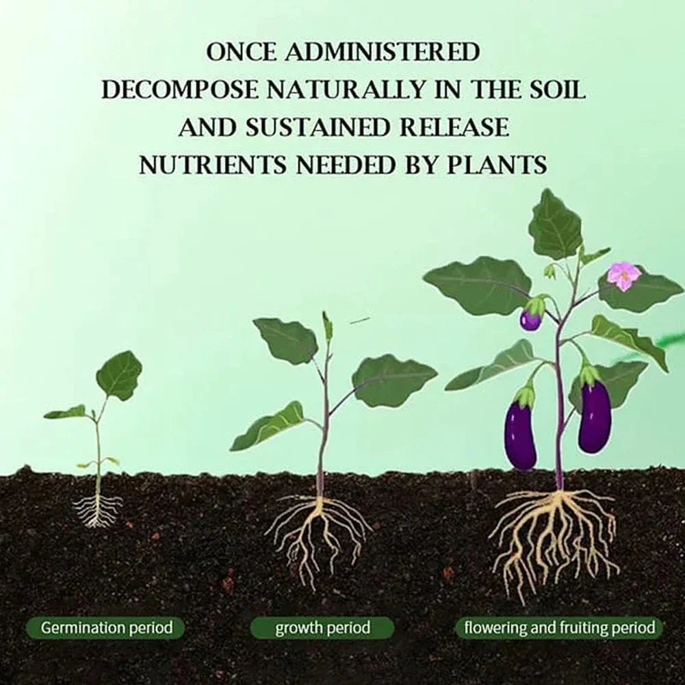 Household Gardening Organic Fertilizer Potted Succulent Organic Fertilizer Nutrient Slow Release for Foliage Plants Fruit Grow