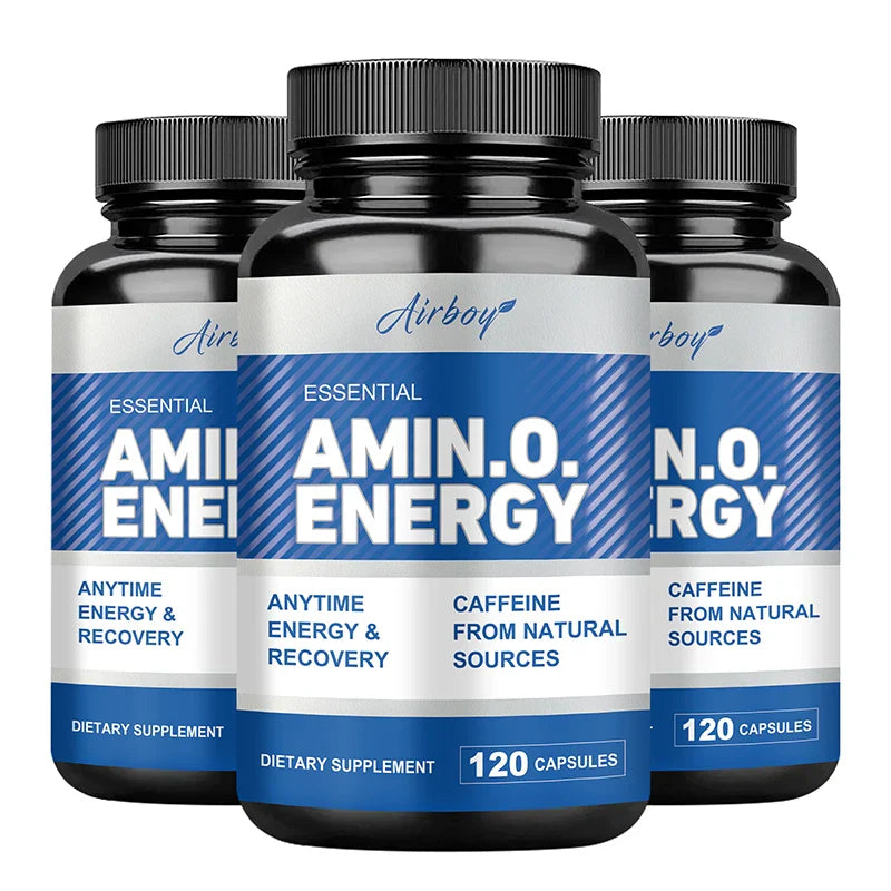 Amino Acid Capsules- Helps Increase Strength, Endurance, Protein Synthesis, Build Muscle Mass, Abs, Energy