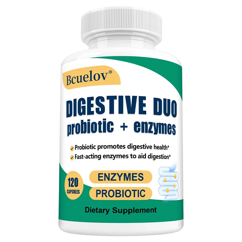 Digestive Enzyme Probiotic Capsules, Supports Gut Health, Immunity and Relieve Bloating, Promote Nutrition Digestion Supplement