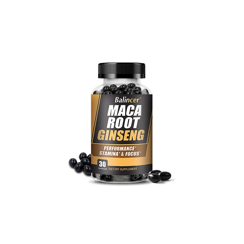 Balincer Male Energy Booster Maca Root Ginseng Tablets Enhance Male Stamina Improve Erection Enhancement Supplement