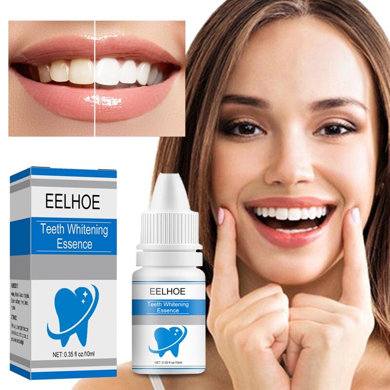 10ml Teeth Whitening Essence Teeth Brightening Bleaching Serum Effect Remove Plaque Stain Oral Cleanser