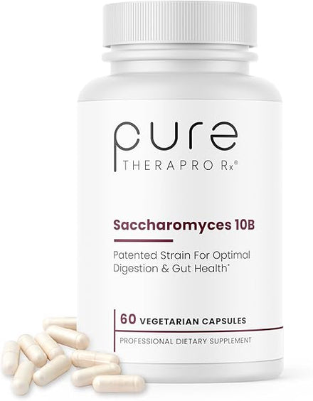 Saccharomyces 10B - Saccharomyces Boulardii, 10 Billion CFU Per Serving, Patented Strain: Lynside CNCM I-3799, Probiotic Capsules, Probiotics for Men and Women - 60 Count in Pakistan