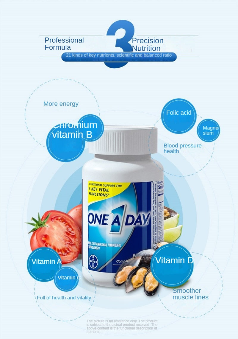 100 Capsules/bottle Men's Multivitamin Supplement Vitamin B Vitamin D Zinc Fitness Multi-dimensional Rekindle EnergyFreeShipping