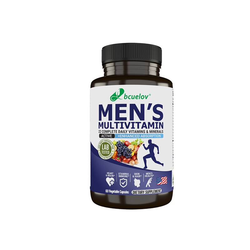 Men's Multivitamins - Stamina Booster Supplements for Men - Support Strength Muscle Energy Gain Pills Supplements Antioxidant