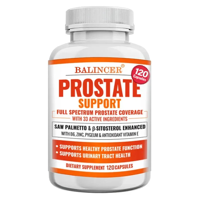 Saw Palmetto Prostate Support Supplement - Supports Prostate Health, Urinary Tract and Urinary Health, Reduces Urinary Frequency