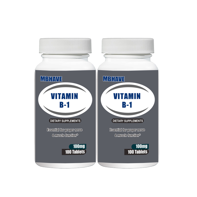 Vitamin B-1 100mg - 100 Tablets Essential for proper nerve & muscle function*