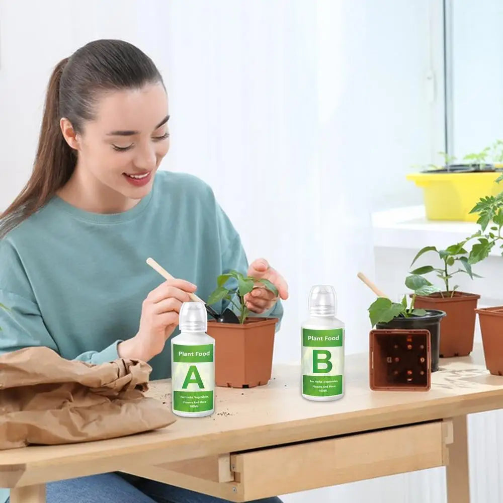 Fertilizer A and B Hydroponic Garden Plant Food Plant Fertilizer For Flowers Vegetables Grass Nutrients Garden Plant Using