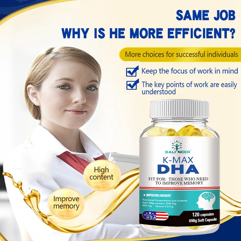 Balincer Brain Supplement - Boosts Memory, Concentration & Cognition, Supports Eye, Brain & Heart Health