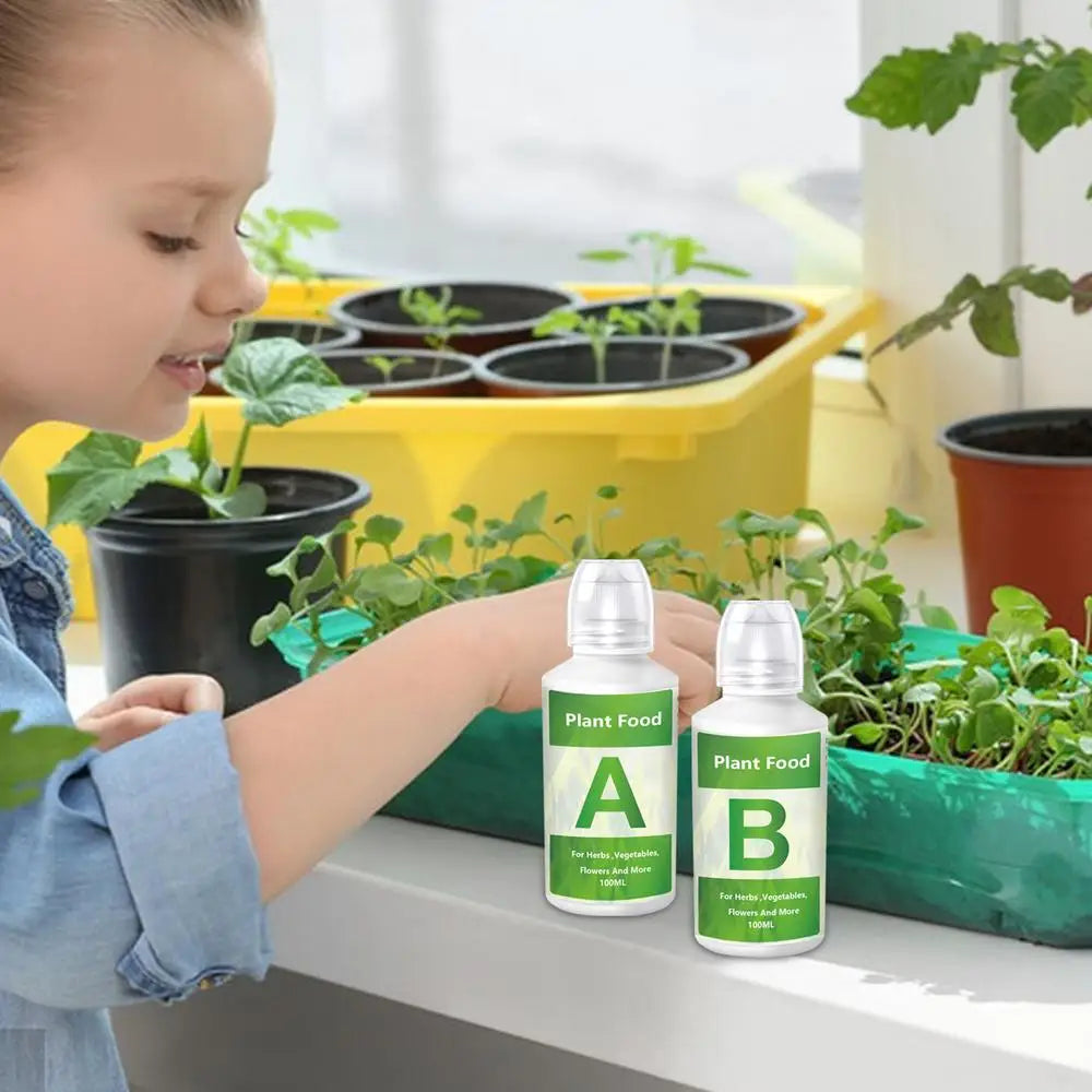 Fertilizer A and B Hydroponic Garden Plant Food Plant Fertilizer For Flowers Vegetables Grass Nutrients Garden Plant Using