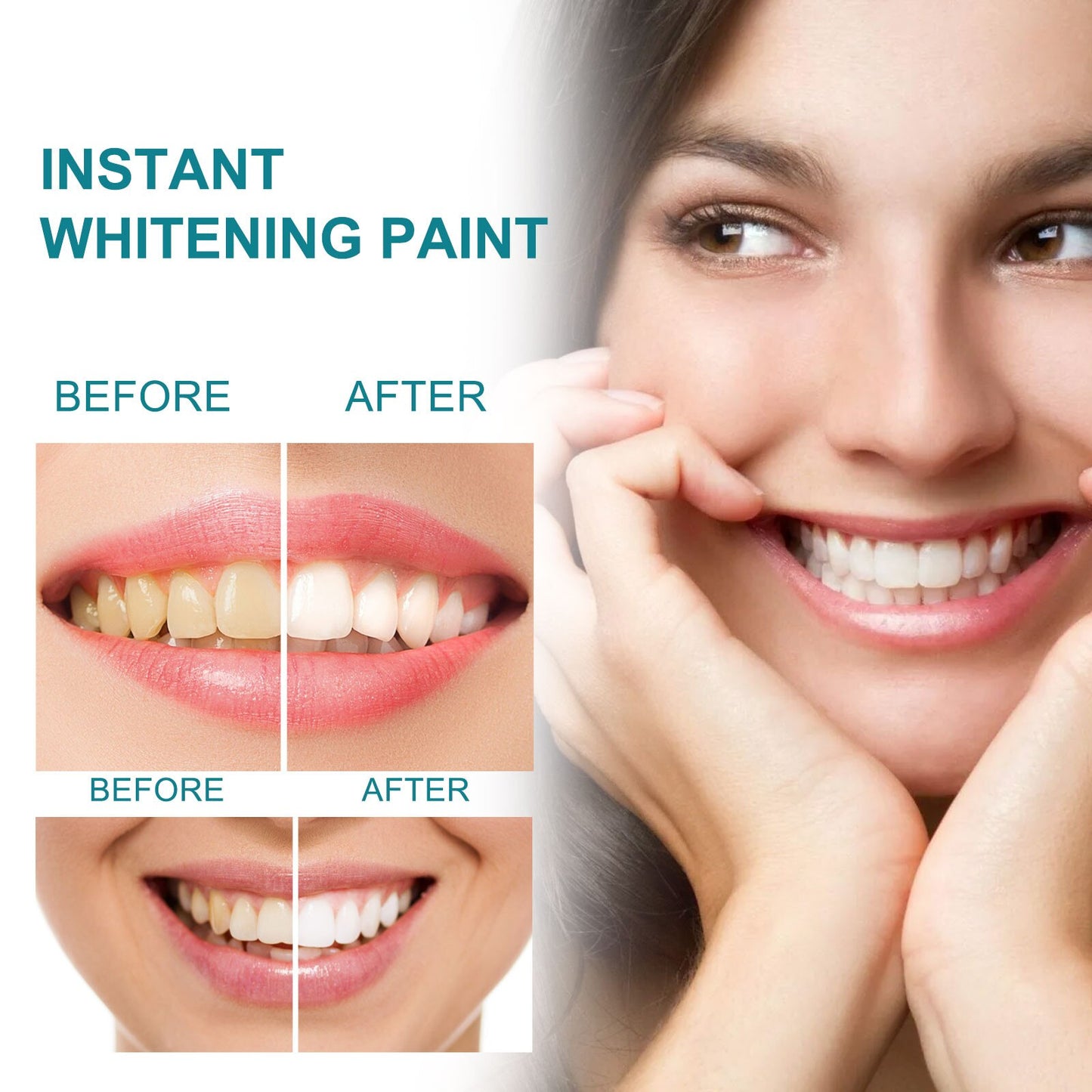 1pcs Instant Whitening Paint Tooth Stain Remove Teeth Clean Tooth Whitening Paint Oral Hygiene Health Natural Universal Hygienic