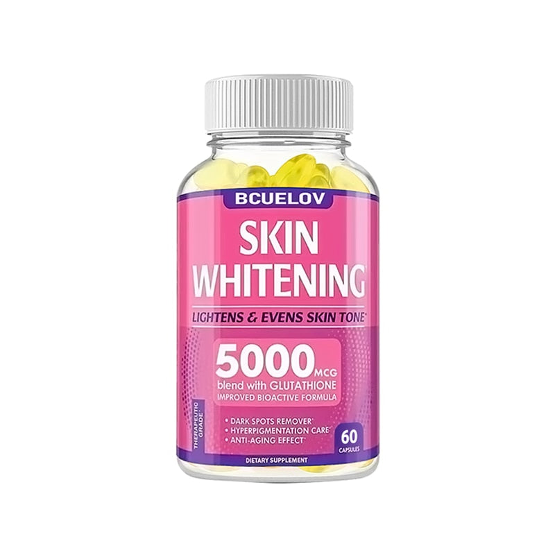 Bcuelov Whitening Supplement Black Spot Acne Print Vegan Skin Bleaching Capsule Anti-aging Anti-oxidation Brighten Skin Tone