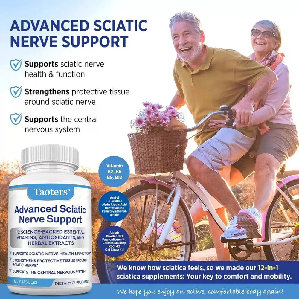 Sciatic Nerve Supplements To Support Overall Functional Health, Energy Levels, and Lasting Benefits
