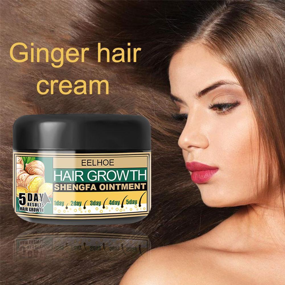 Ginger Oil Vitamin E Oil Hair Growth Cream Moisturizing Care Essence Hair Scalp Loss Massage Treatment Hair Conditioner H8O6