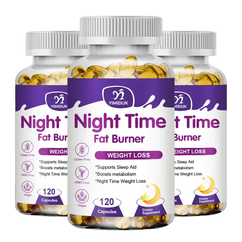 Night Time Slimming Fat Burning Capsule Weight Loss Support Appetite Suppression Powerful Fat Burner Beauty Immune System Health