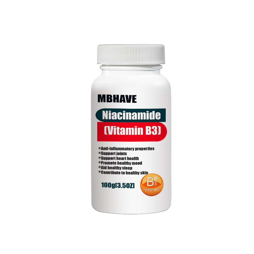 Free Shipping Niacinamide (Vitamin B3) 100g Support joints Support heart health Promote healthy mood Aid healthy sleep