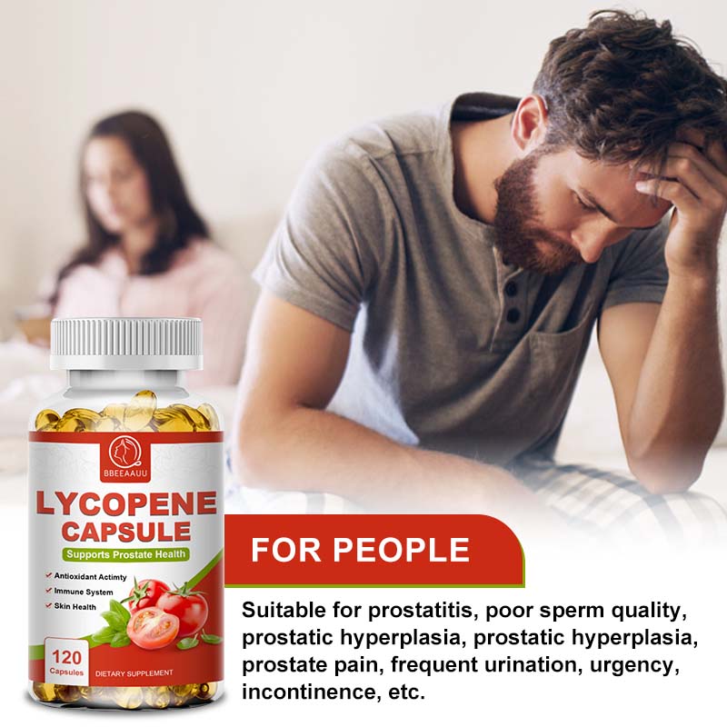 BEAU Lycopene Capsules Tomato Extract Enhance Immunity Treatment Improve Sperm Quality Cure Prostatitis Improve Women Fertility