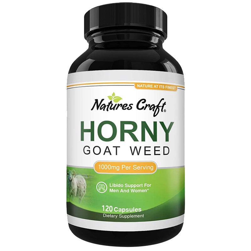 Male Energy Booster - Natural Horny Goat Weed Supplement - Supports Male Performance, Stamina, Energy Supplement