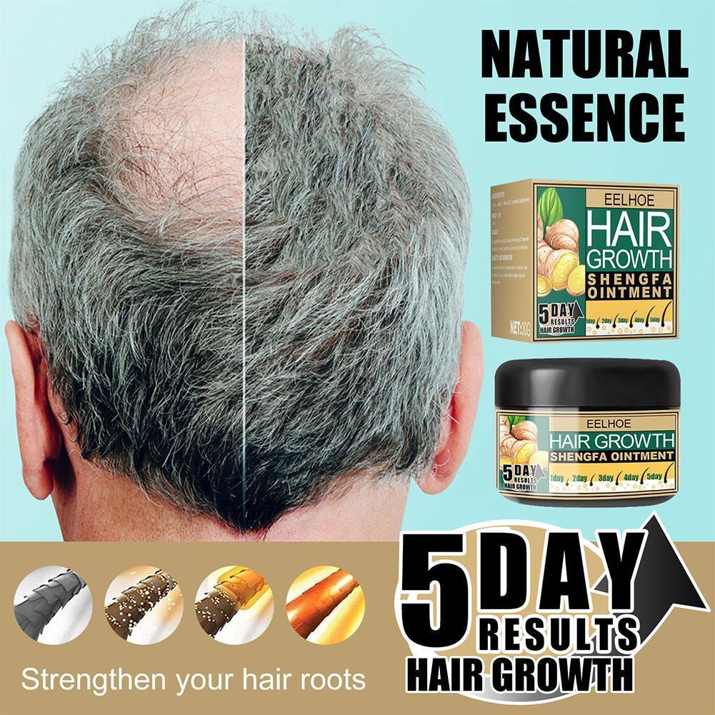 Ginger Oil Vitamin E Oil Hair Growth Cream Moisturizing Care Essence Hair Scalp Loss Massage Treatment Hair Conditioner H8O6