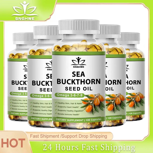 Sea Buckthorn Oil Blend Capsules, Complete Omega-7, Skin, Digestive Health Daily Supplements in Pakistan Sea Buckthorn Oil Blend Capsules, Complete Omega-7, Skin, Digestive Health Daily Supplements in Pakistan