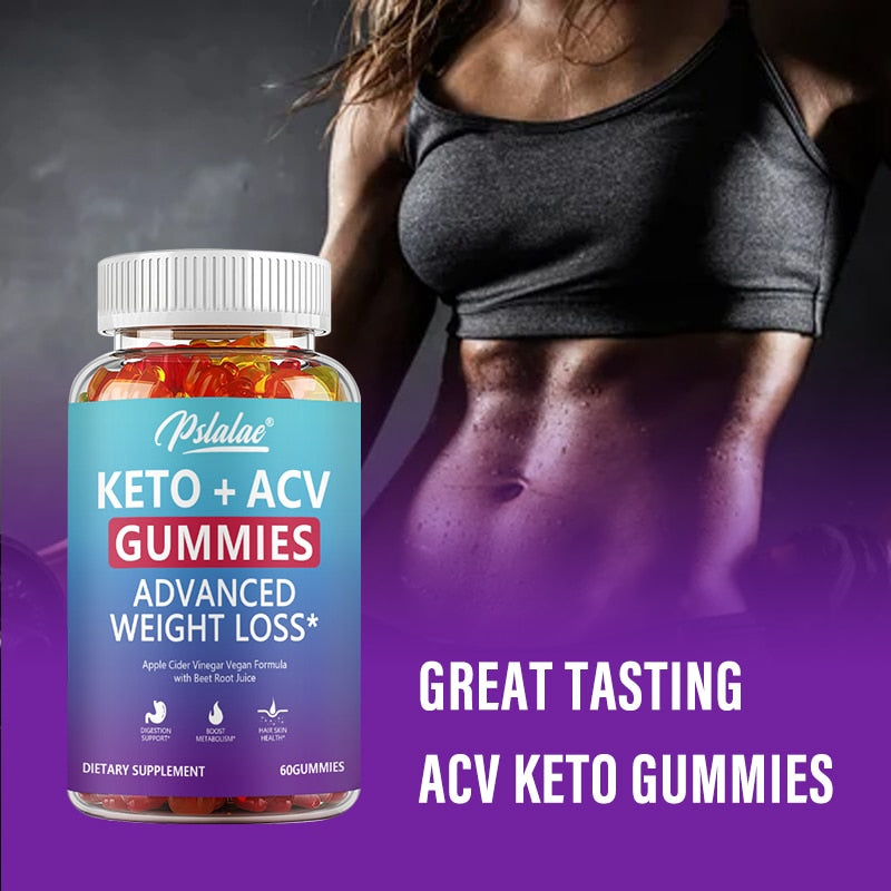 Keto ACV Gummies, Keto for Weight Loss Burners Work Fast, Keto + ACV Appetite Apple Cider Vinegar Supplement (60 Gummies)