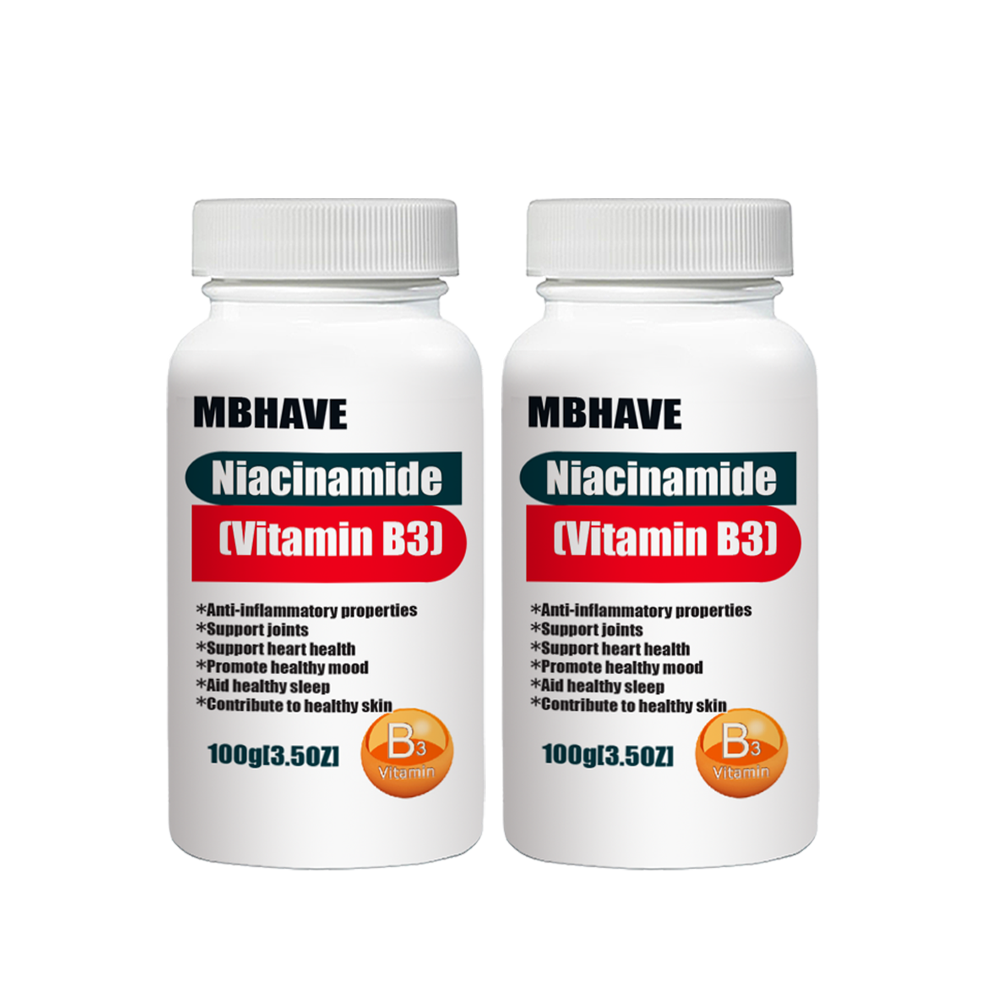 Free Shipping Niacinamide (Vitamin B3) 100g Support joints Support heart health Promote healthy mood Aid healthy sleep