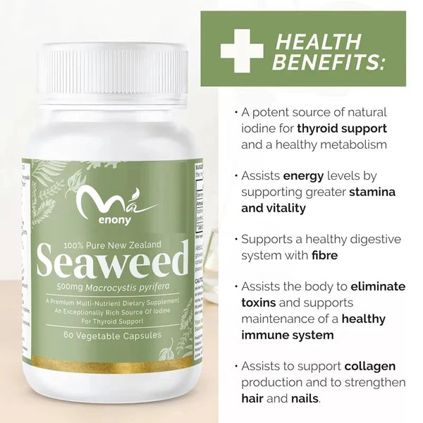 Seaweed and kelp supplement New Zealand | High quality -100% pure organic natural - Multiple nutrients - Iodine 60 capsules in Pakistan Seaweed and kelp supplement New Zealand | High quality -100% pure organic natural - Multiple nutrients - Iodine 60 capsules in Pakistan