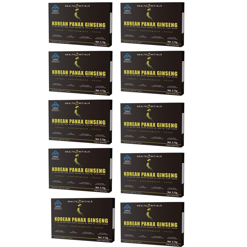 Natural Ginseng Extract Capsules Men's Strength and Mood Supplement Extended Size Male Care Extended Time