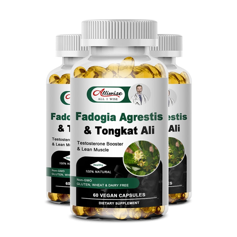Alliwise 3X Tongkat Ali Root Extract Capsule for Potent Stamina Strength Enhances Immunity Health Kidney Male Energy Supplements