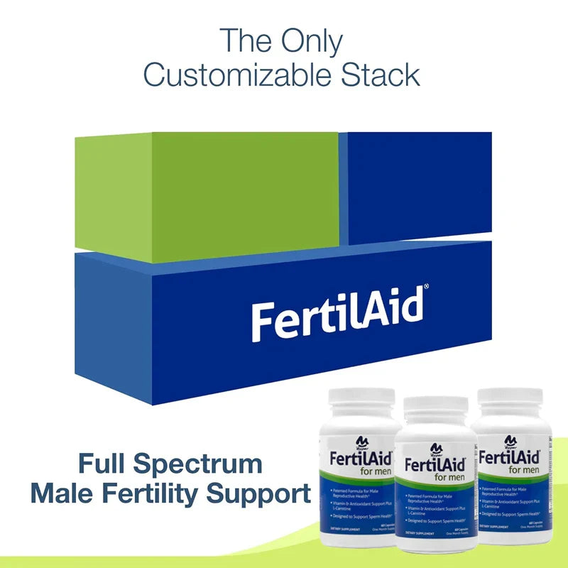 Men's prenatal male fertility supplements | Fertility support includes 60 capsules of L-carnitine, zinc, and folate