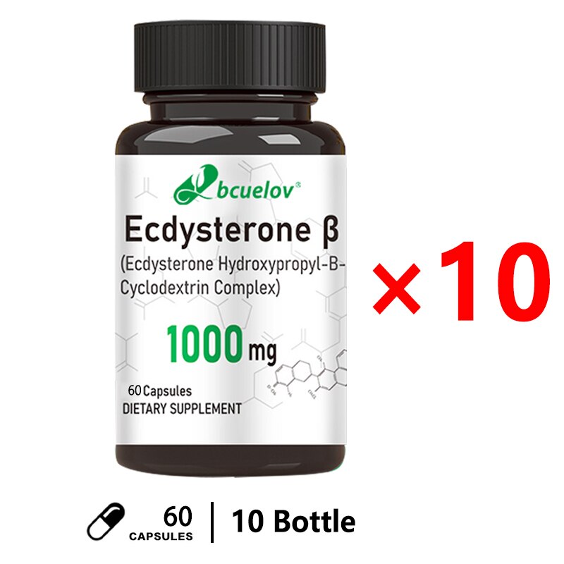 Ecdysterone Capsules - Helps Build Muscle, Burn Fat & Enhance Men's Health Supports Metabolism, Improves Endurance