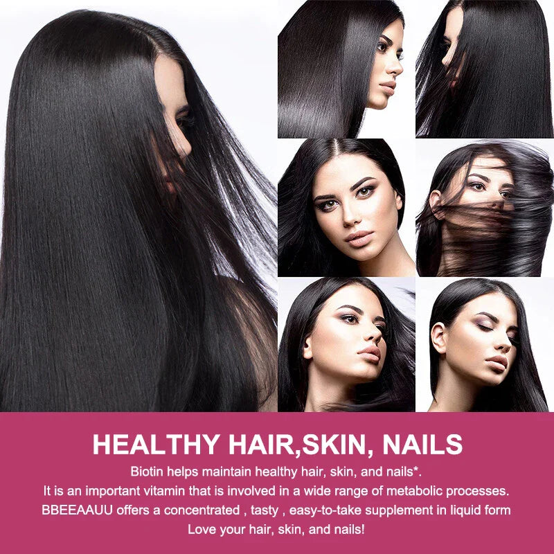 Biotin & Vitamin Gummies Maximum Potency for Healthy Hair, Skin & Nails, Hair Vitamins for Men & Women | Gluten Free