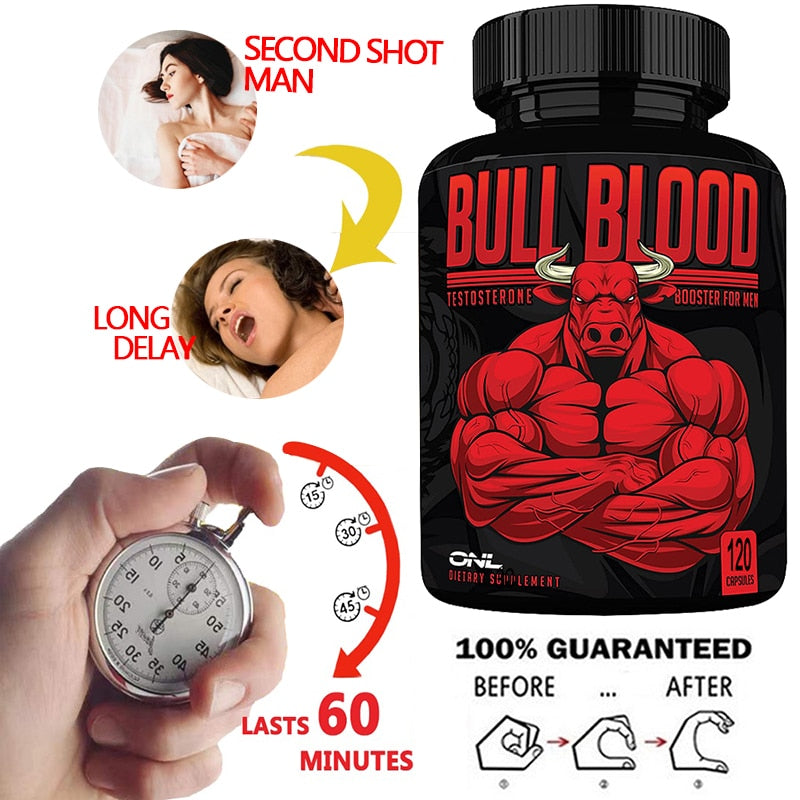 Natural Testosterone Booster for Male Muscle Growth Best High Endurance Growth Increase Long Lasting Supplement for Men