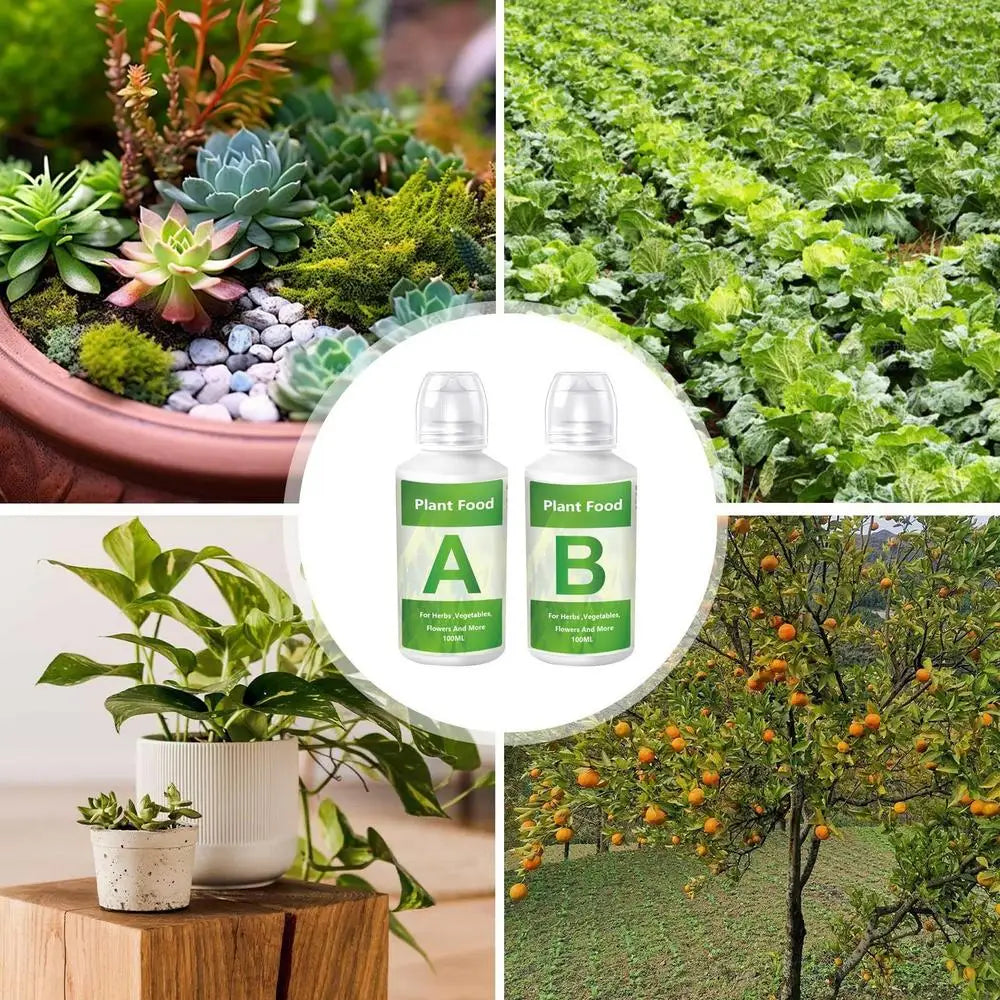 Fertilizer A and B Hydroponic Garden Plant Food Plant Fertilizer For Flowers Vegetables Grass Nutrients Garden Plant Using