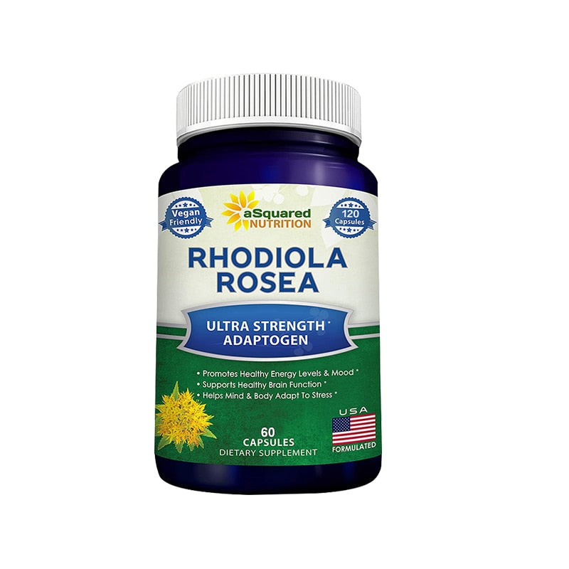 Rhodiola Supplement 1000 Mg - 120 Vegetarian Capsules - Maximum Strength Boost Pure Energy, Brain Function & Stress Relief
