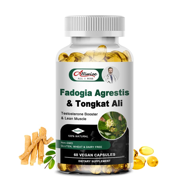 Alliwise 3X Tongkat Ali Root Extract Capsule for Potent Stamina Strength Enhances Immunity Health Kidney Male Energy Supplements