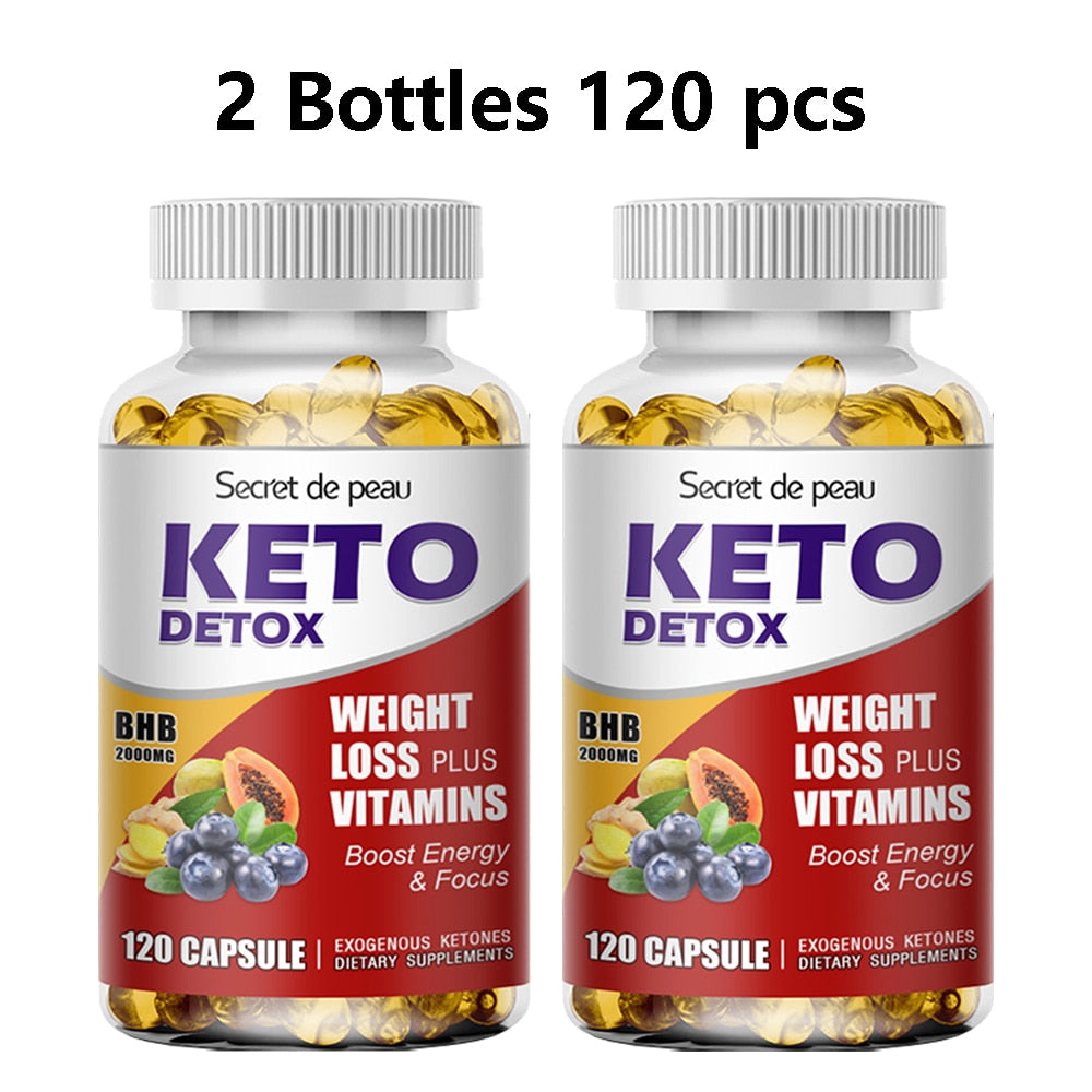 SDP Diet Fast Slimming Pills 100% Organic Keto Detox Capsules Flat Belly Deep Clean&Detox Provide Energy Fat Burner Lose weight