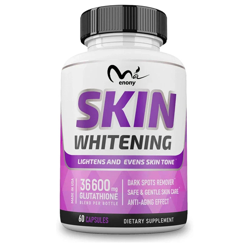 Skin Brightening Formula Capsules - Vitamin C Glutathione Brightens Skin for Anti Aging and Reduces Harmful Free Radicals
