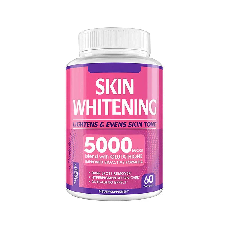 Skin Whitening Capsules - Glutathione, Helps with Dark Spots and Pigmentation, Has Anti-aging and Antioxidant Properties