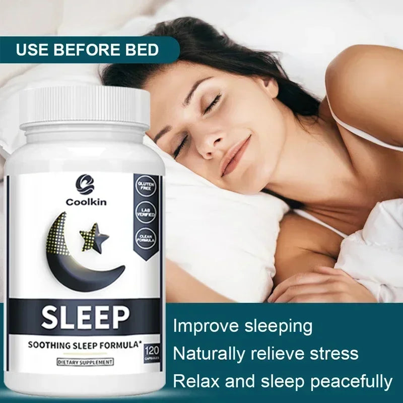 Sleep Supplement - with Valerian Root, Melatonin - Promote Rapid Falling Asleep and Improve Sleep Quality